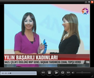 Star TV, Nazlı Çelik, Kadın Hareketi Dernegi 2013 Yılı Başarılı Kadınlar Ödül Töreni, Elif Loğoğlu